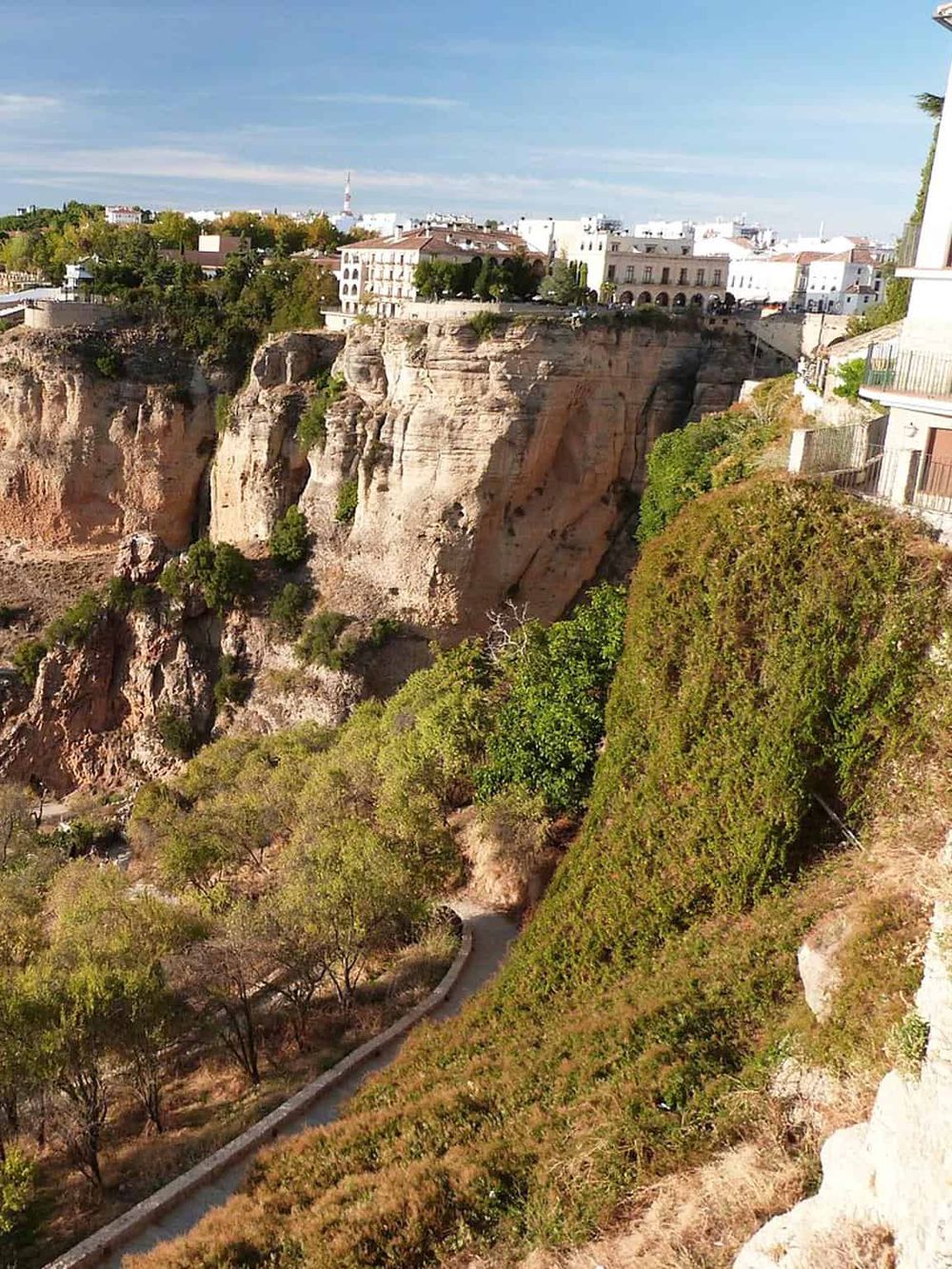 Breathtaking view of cliffs in Carmel by the Sea, California, showcasing scenic hiking trails and lush greenery.
