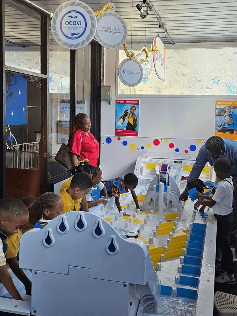 Oceans and coastal exploration activity at QuestForDirections, engaging children in marine science learning.