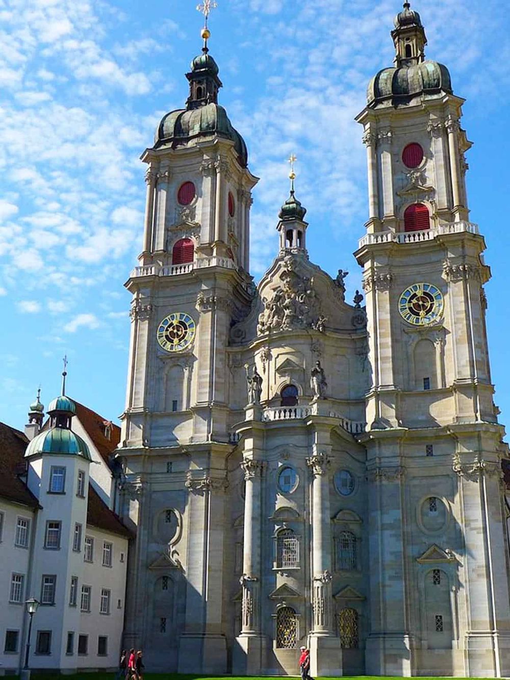 St. Peter's Church in Salzburg Austria, a historic baroque cathedral with ornate architecture.