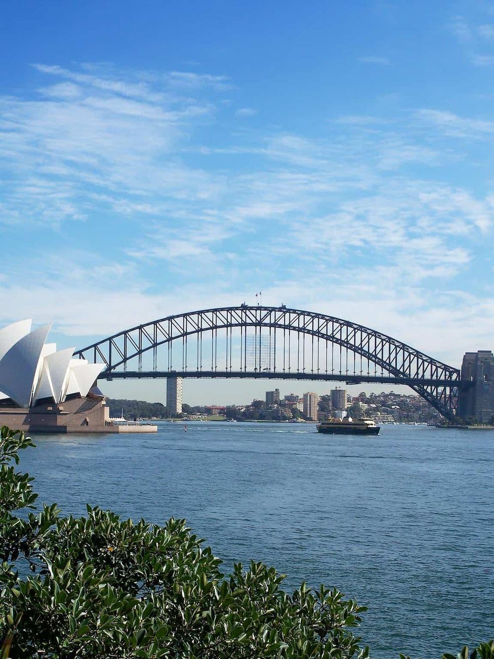 Sydney Harbour Bridge in Australia, a key landmark and scenic spot for navigation and city exploration.