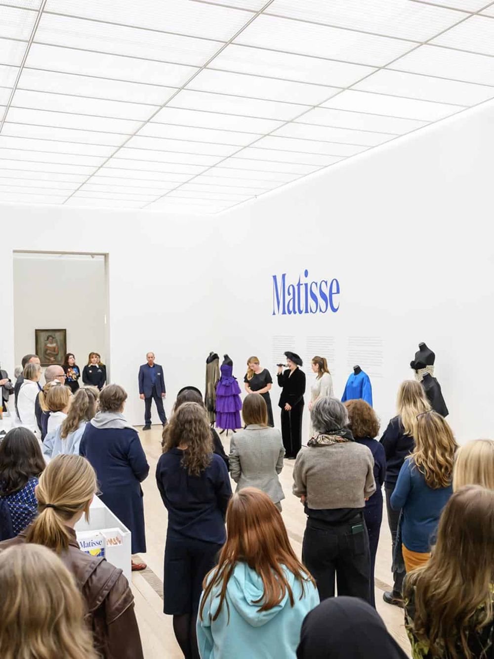 Vibrant art gallery tour at Matisse exhibit showcasing artist's masterpieces and vibrant textile designs.