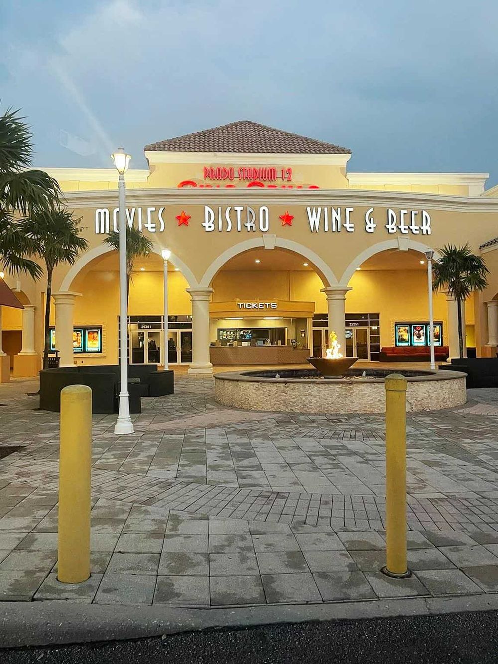 Bright entertainment complex with movies, bistro, wine & beer at Quest for Directions.