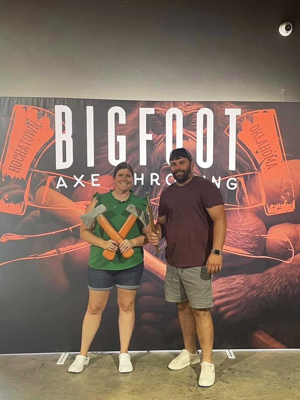 1. Axe throwing at Quest for Directions adventure activity.