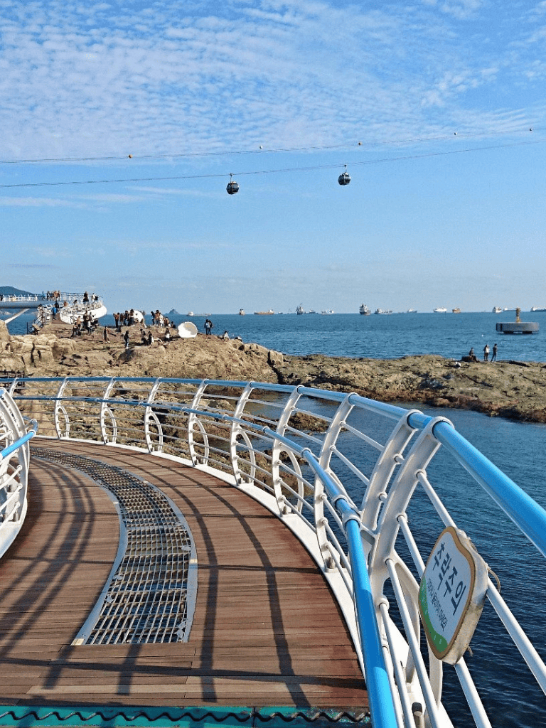 Cable car ride over the ocean at QuestForDirections scenic waterfront destination.
