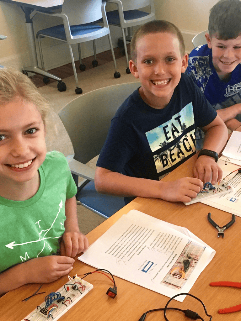 Innovative STEM learning for kids at QuestForDirections educational program.