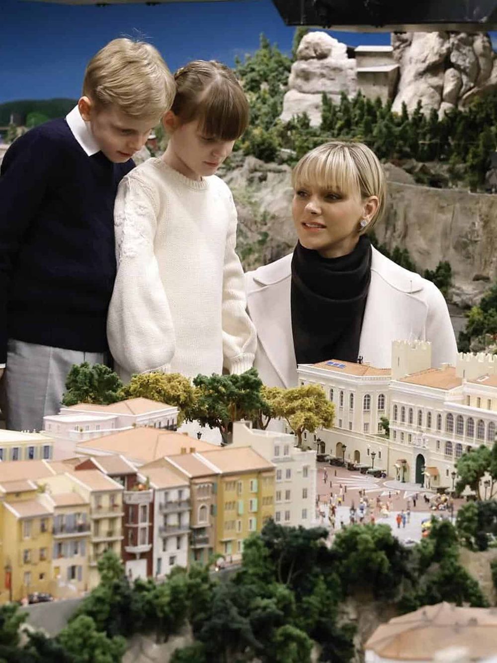 Miniature European cityscape model showcasing architecture and detailed urban planning.