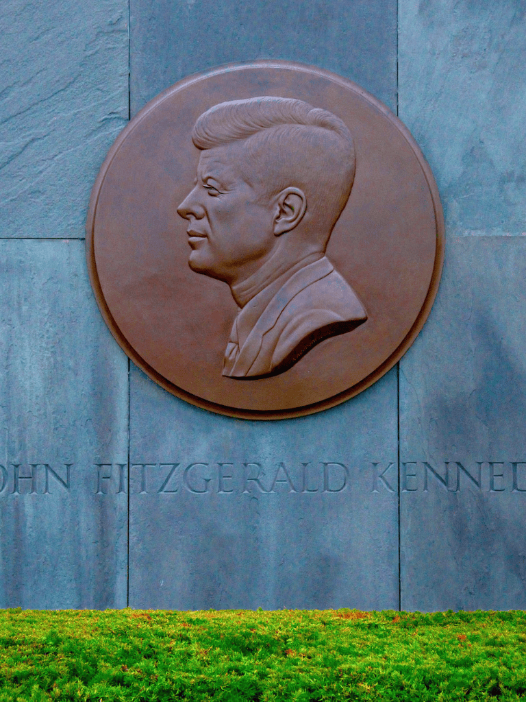Medal of John Fitzgerald Kennedy at QuestForDirections memorial site.