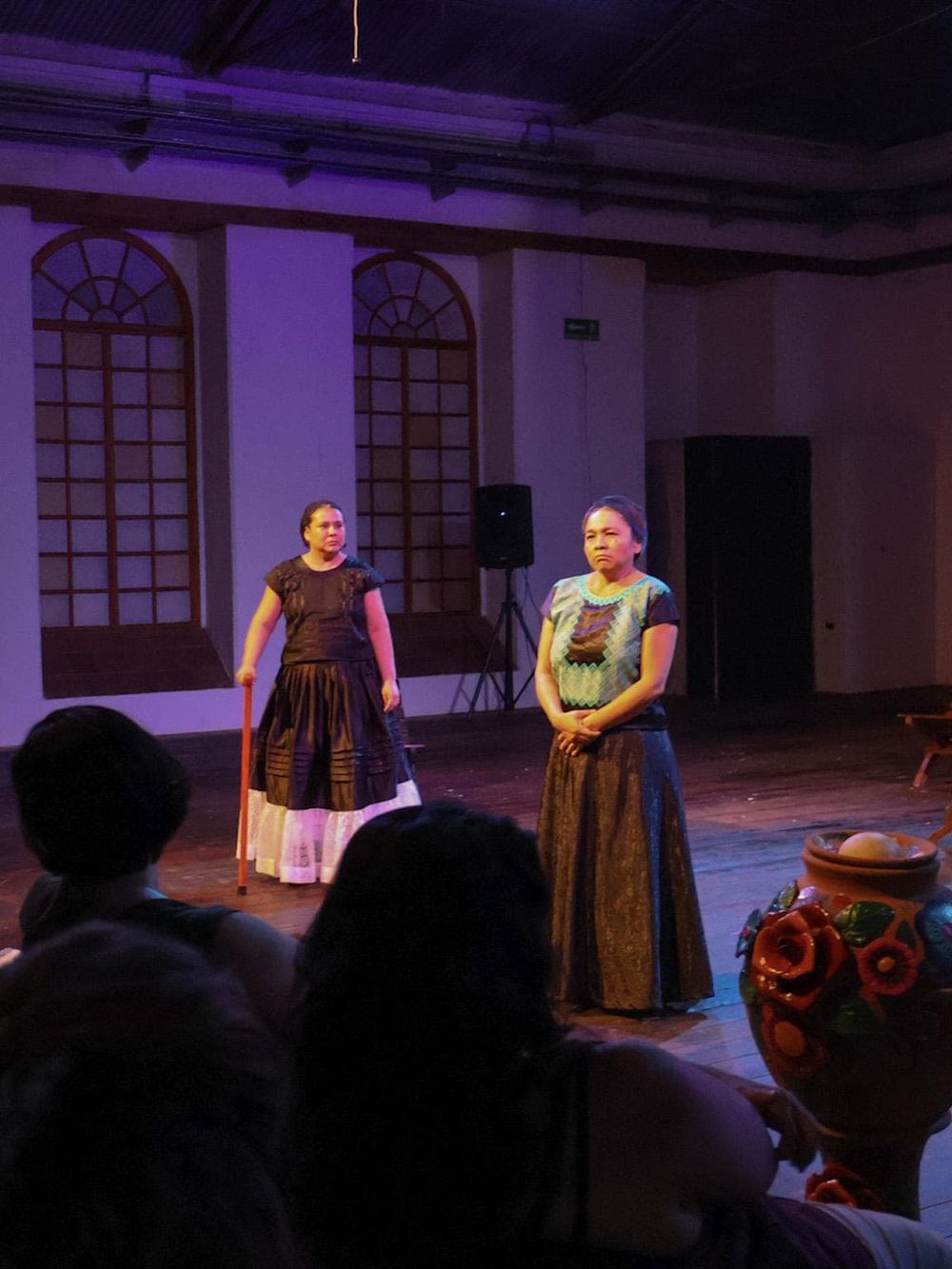 Authentic theatrical performance showcasing traditional costumes at QuestForDirections event.