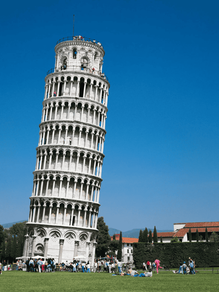 Ancient Pisa Tower, Italian landmark, tourist destination, leaning tower of Pisa, travel Italy.