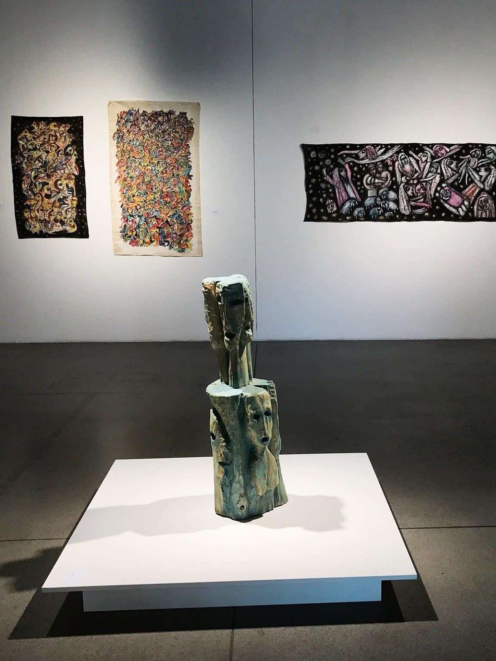 Vibrant abstract artwork displayed at QuestForDirections art gallery, showcasing contemporary paintings and sculptures for art enthusiasts.