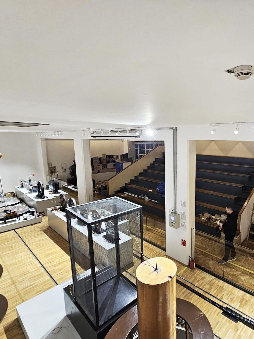 Exploring innovative technology displays at QuestForDirections innovation center.