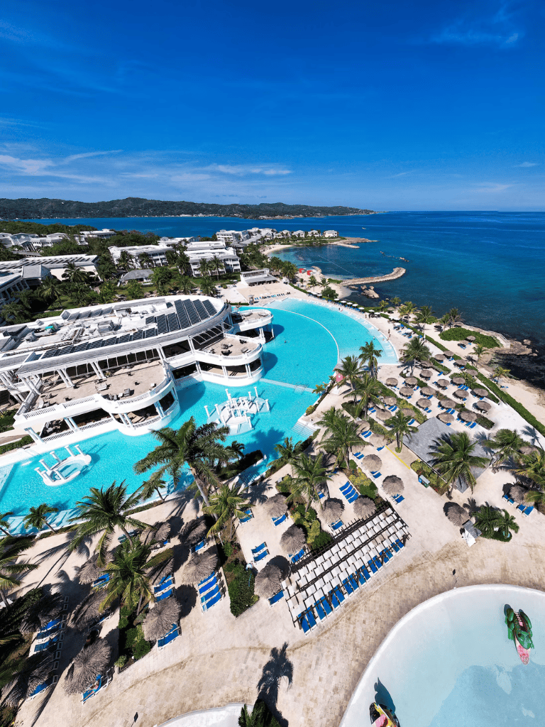Luxurious beachfront resort with infinity pool and scenic ocean views.