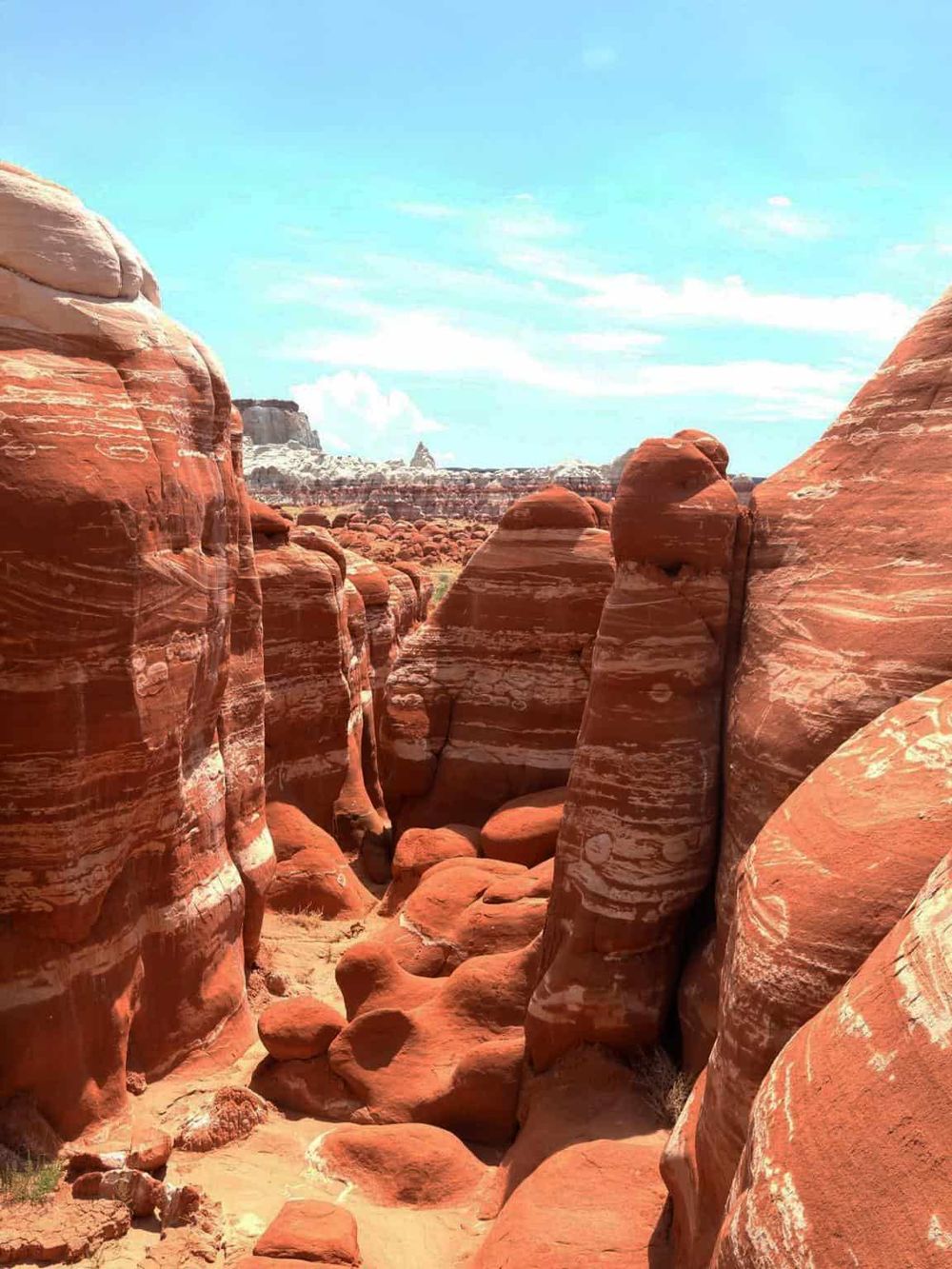 Vivid red sandstone rock formations in a scenic desert landscape, perfect for outdoor adventures and exploration.