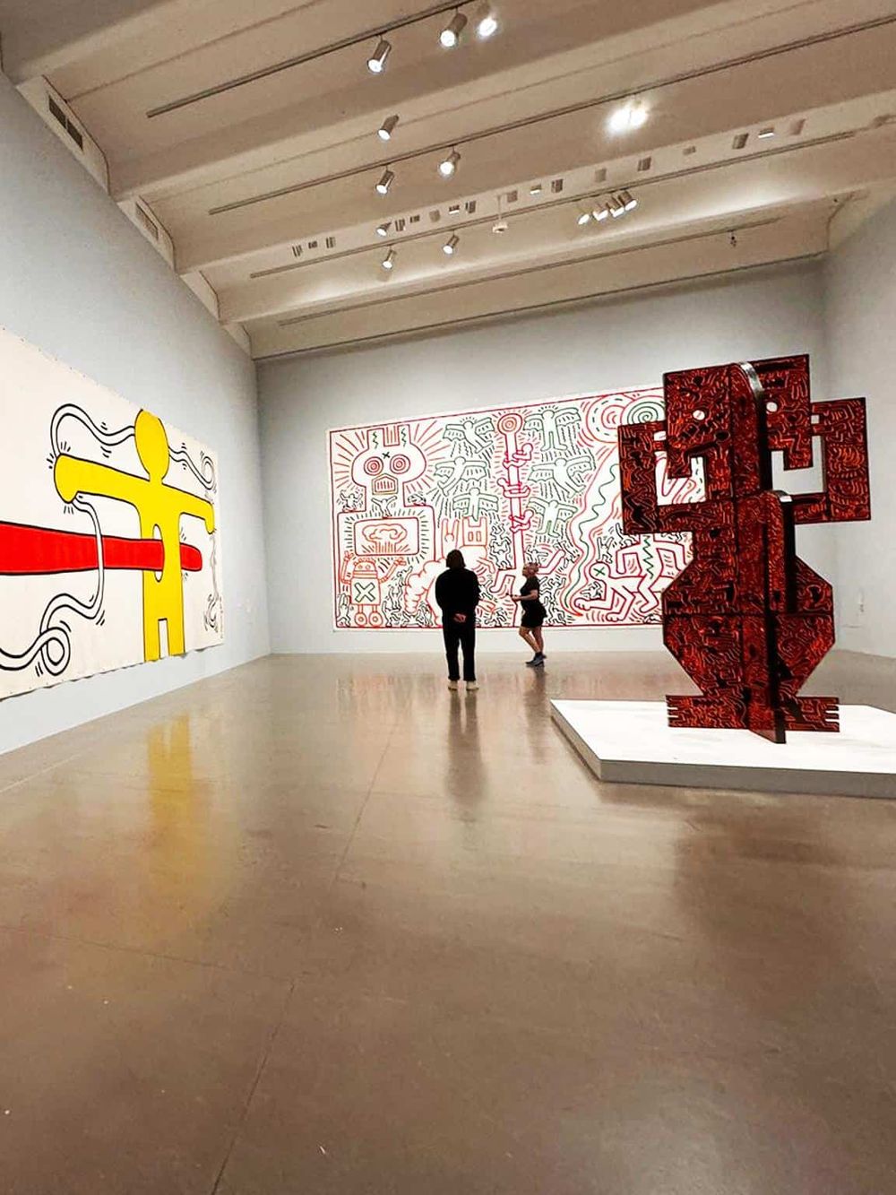 Bold abstract artwork at QuestForDirections art museum, showcasing contemporary color and design.