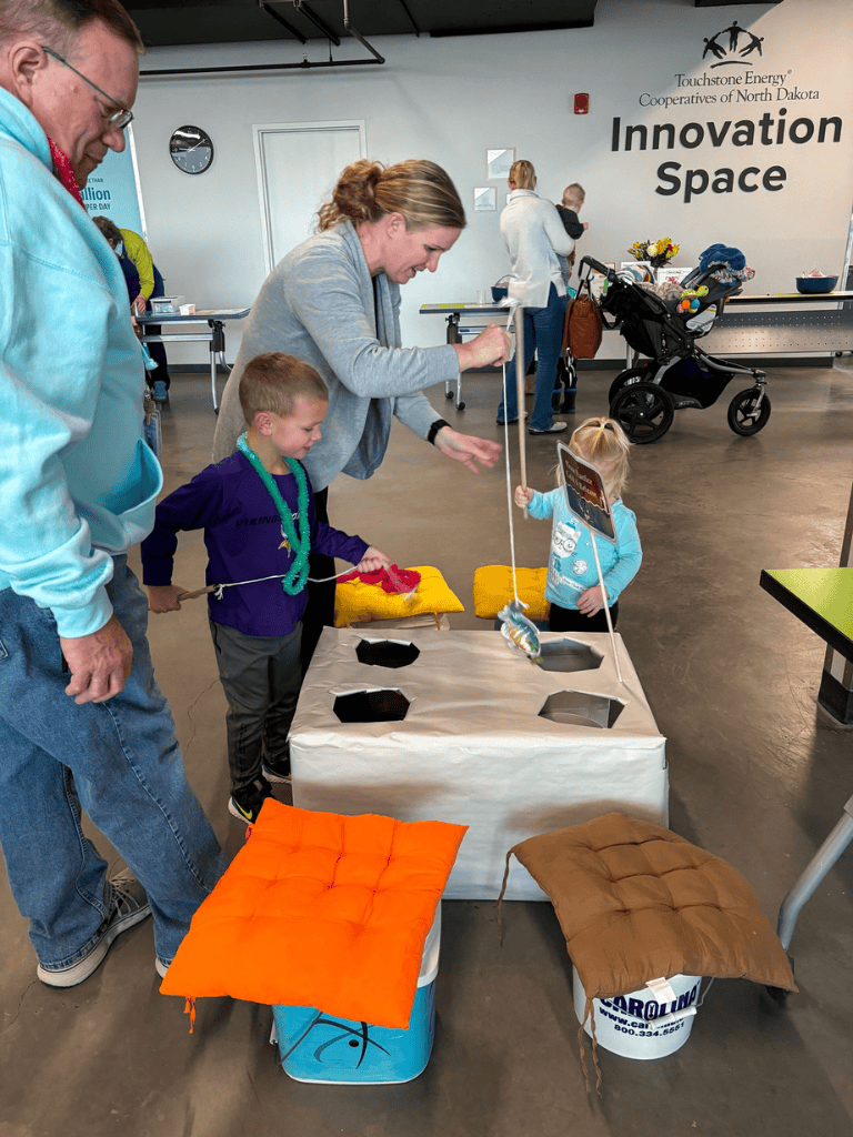 Colorful, engaging children's activity at QuestForDirections Innovation Space, North Dakota, fostering learning and creativity.