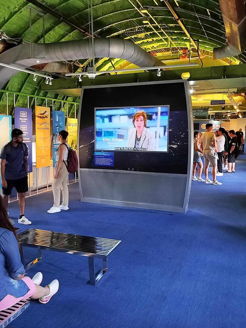 1. Airport digital directory with flight information and directions.