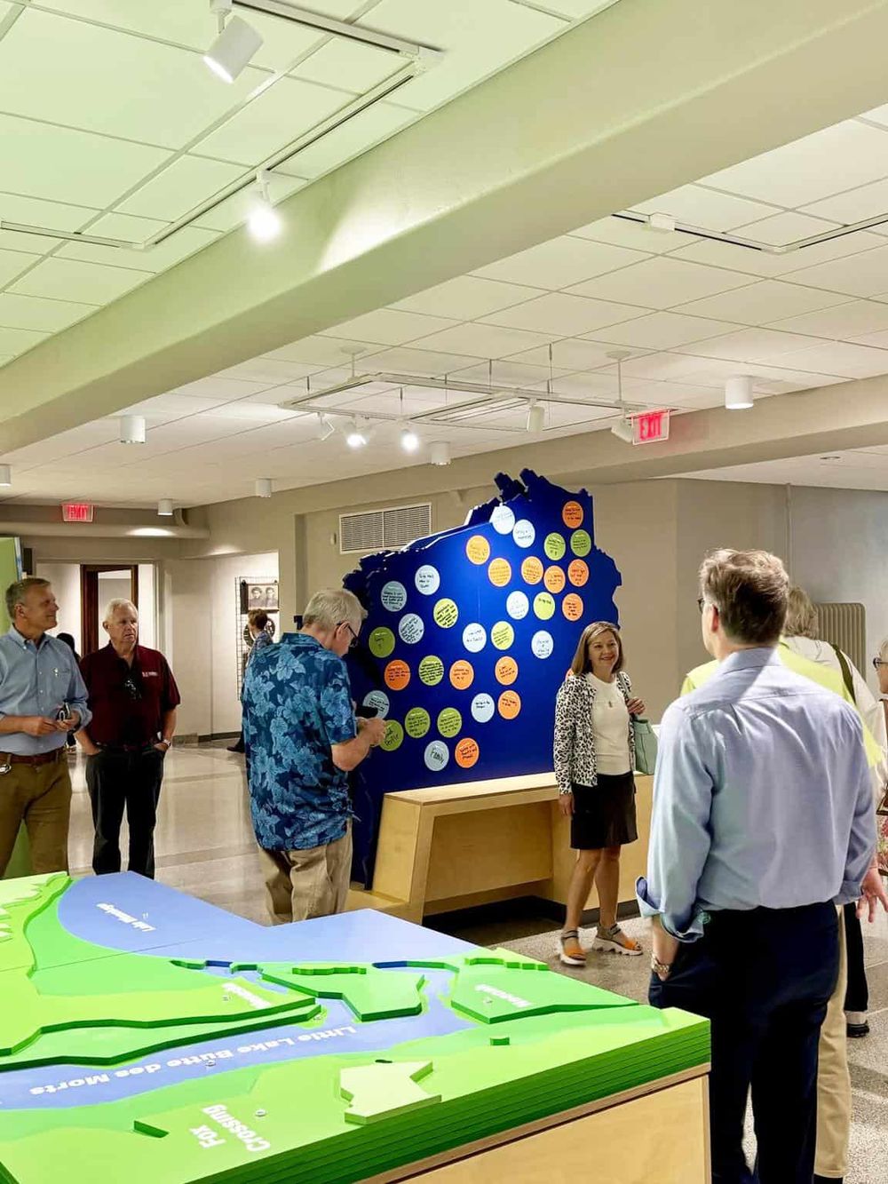 Interactive community map display for local area navigation and directions.