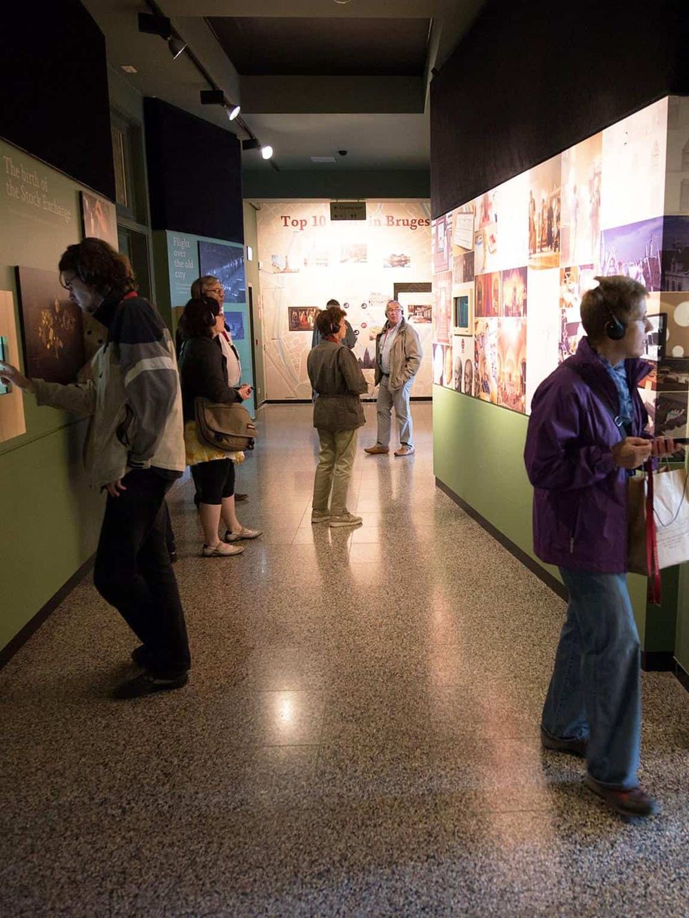 Colorful museum exhibit showcasing local history and engaging displays in Bruges, Belgium.