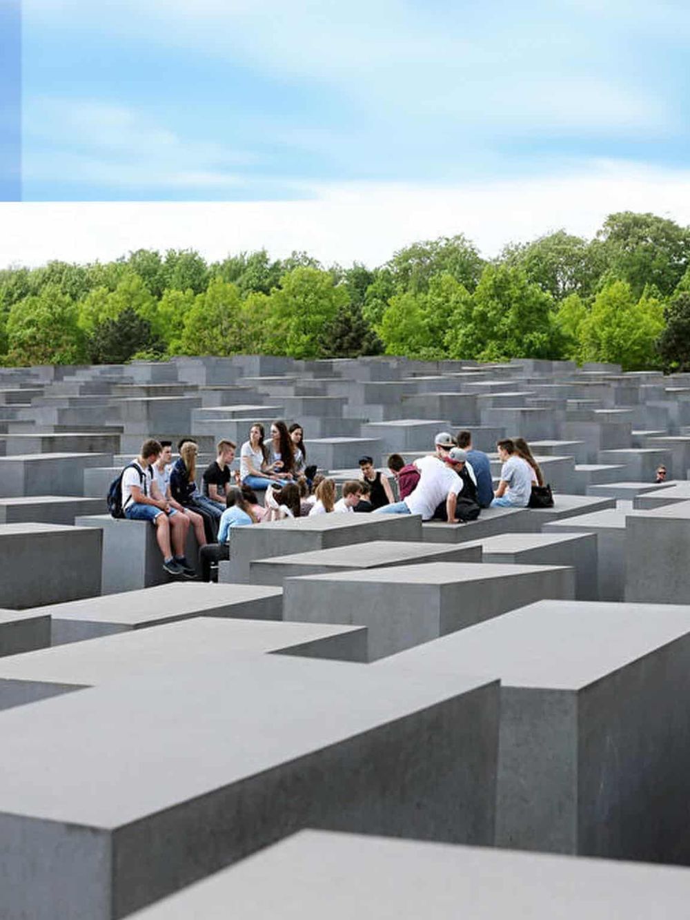 Remembrance Memorial with visitors, Berlin Memorial to the Murdered Jews of Europe.