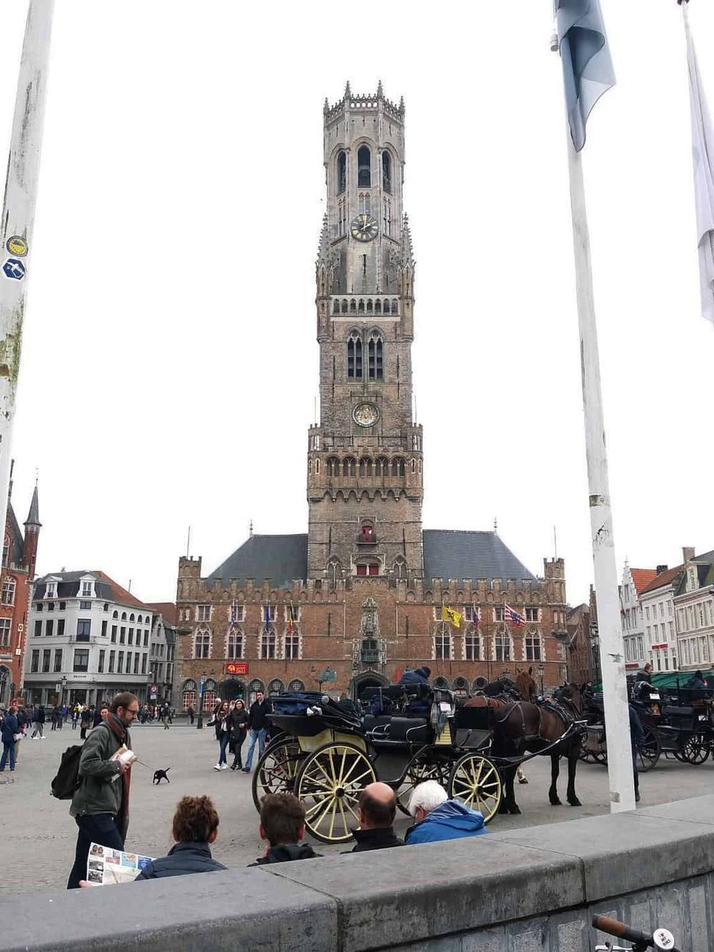 Historic Belfry in Ghent, Belgium, showcasing medieval architecture and city landmark.
