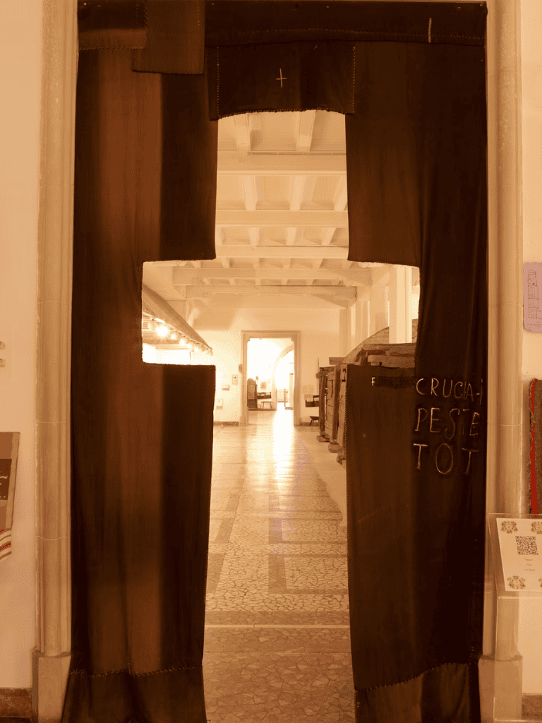 Doorway with dark curtains leading to an elegant interior, exemplifying QuestForDirections' focus on navigation and guidance.