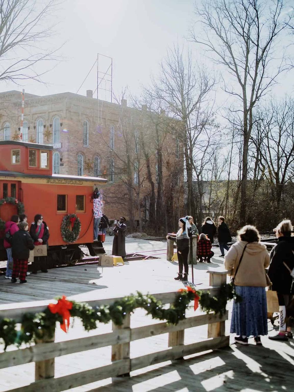 Vintage holiday train ride for family winter fun and festive experience at QuestForDirections.