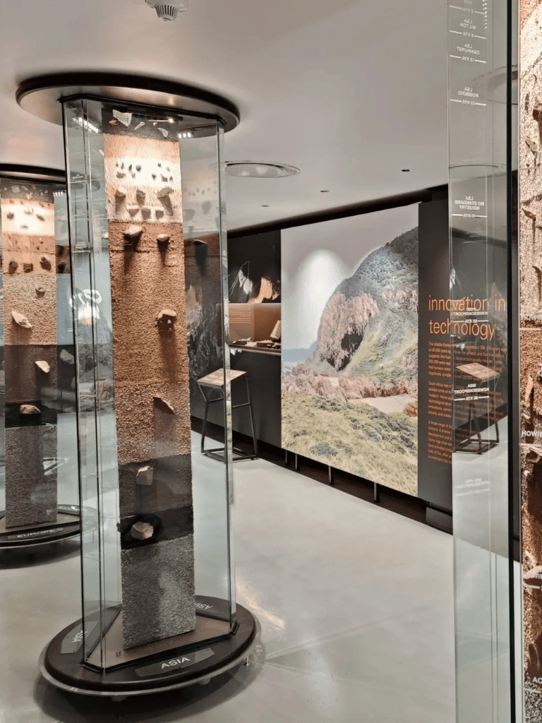 Ancient artifact display showcasing archaeological history and architecture at QuestForDirections.