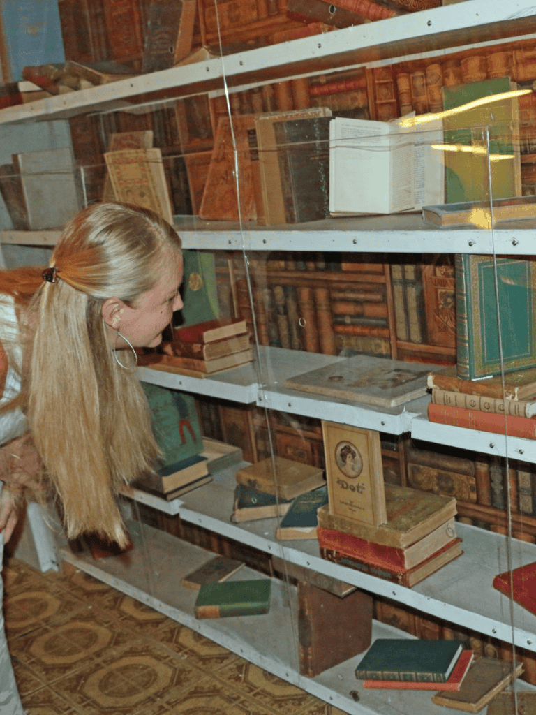Discovering rare books at a historic bookstore - questfordirections exploration.