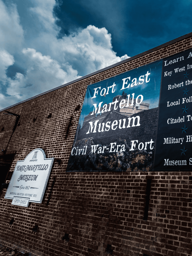 Fort East Martello Museum historic Civil War-era fort in Key West, Florida iconic landmark and tourist attraction.