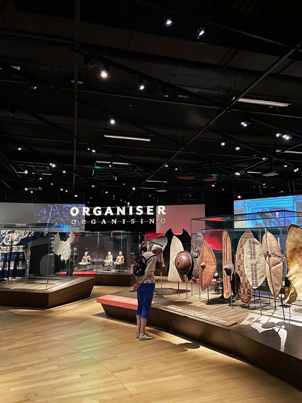 Ancient artifact exhibit showcasing traditional cultural items at QuestForDirections museum.