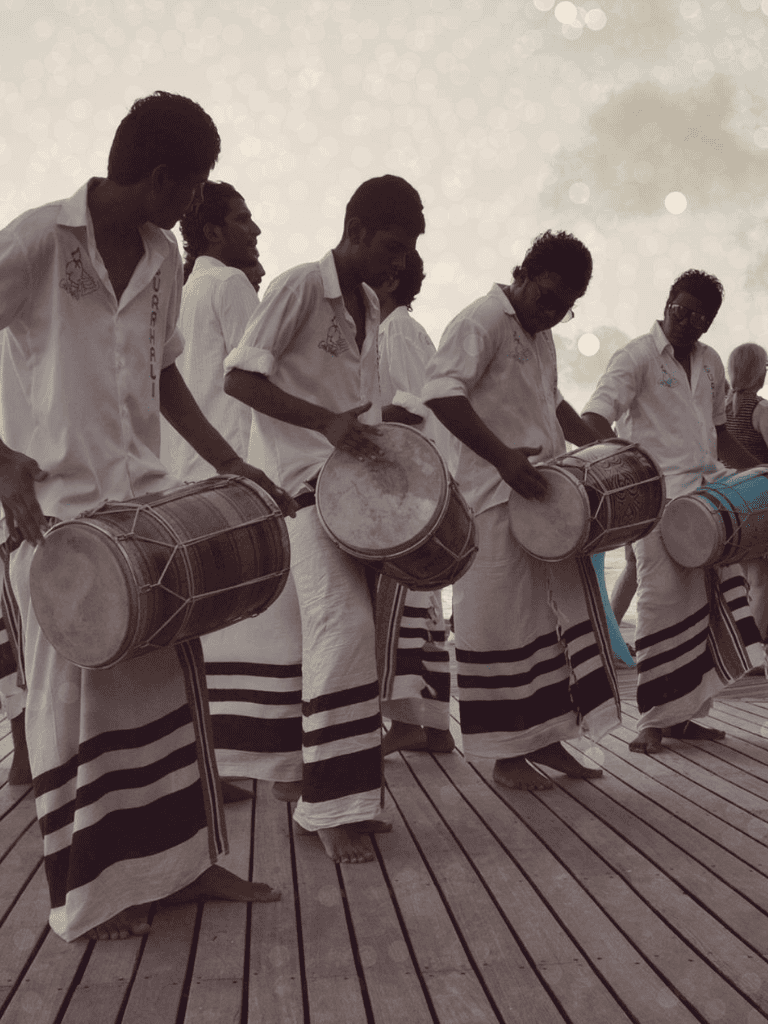 Traditional drummers performing at QuestForDirections event.