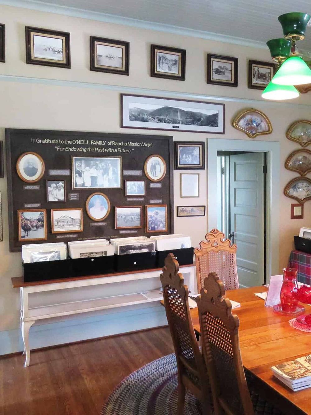 Vintage family photos and memorabilia at QuestForDirections, a historic destination in Rancho Mission Viejo.