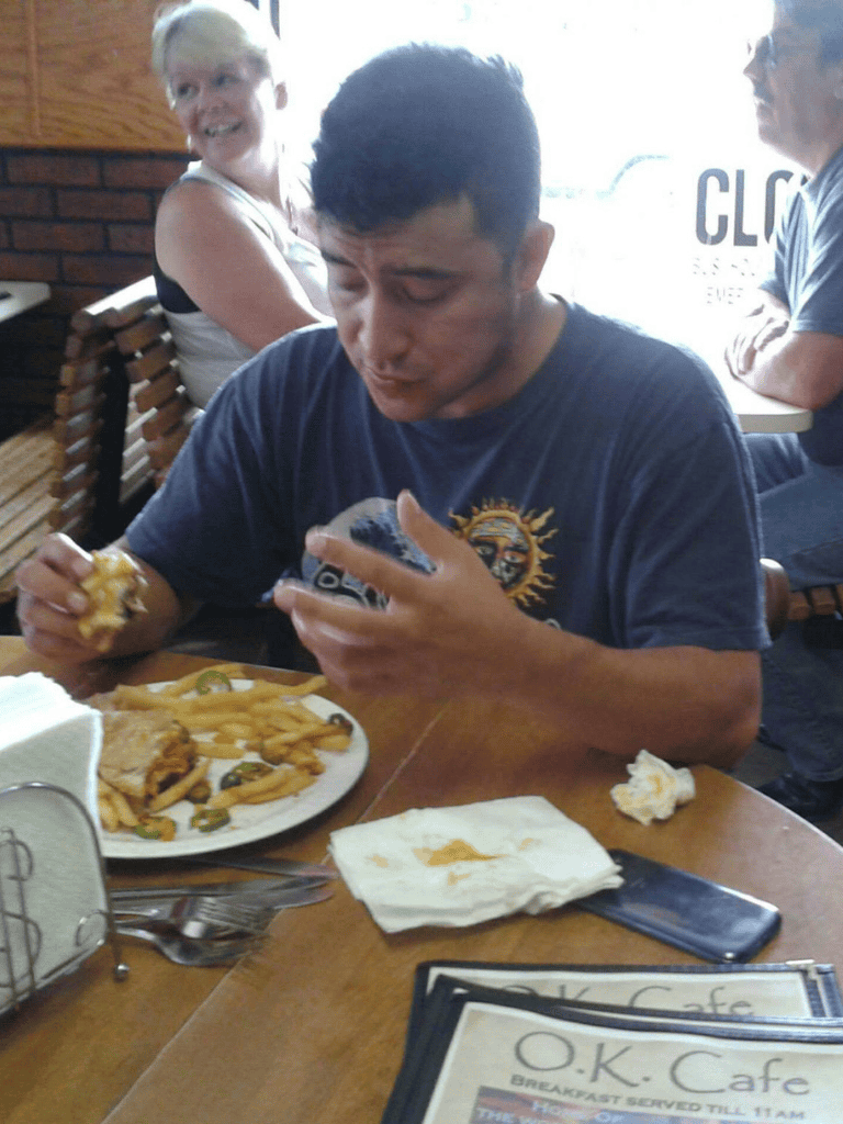 Enjoying a meal at QuestForDirections restaurant, customers appreciate friendly service and tasty dishes.