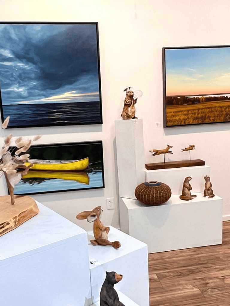 Vast ocean and sunset landscape artwork at QuestForDirections art gallery.