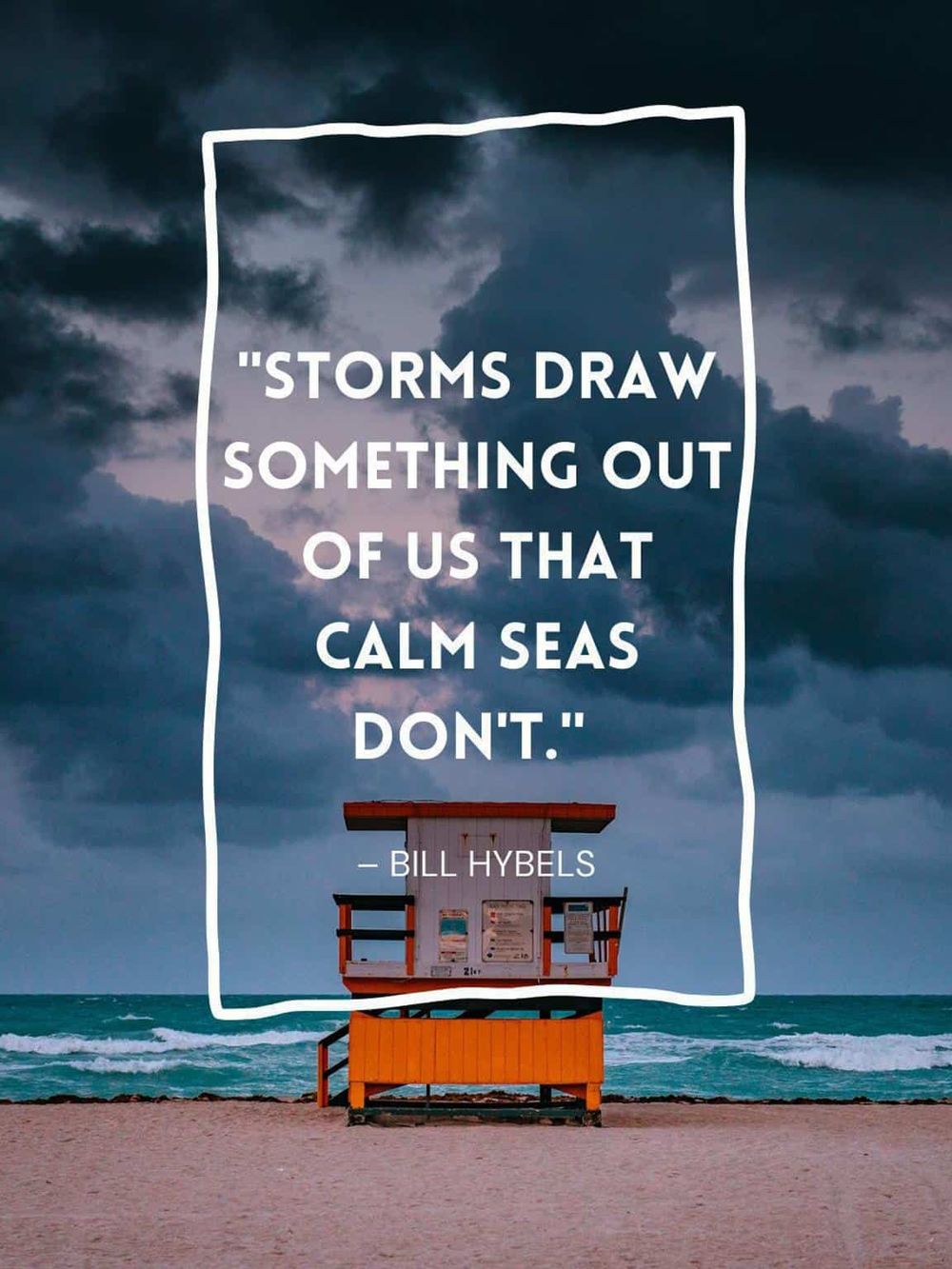 Storms draw calming seas, inspiring reflection and resilience on the beach.