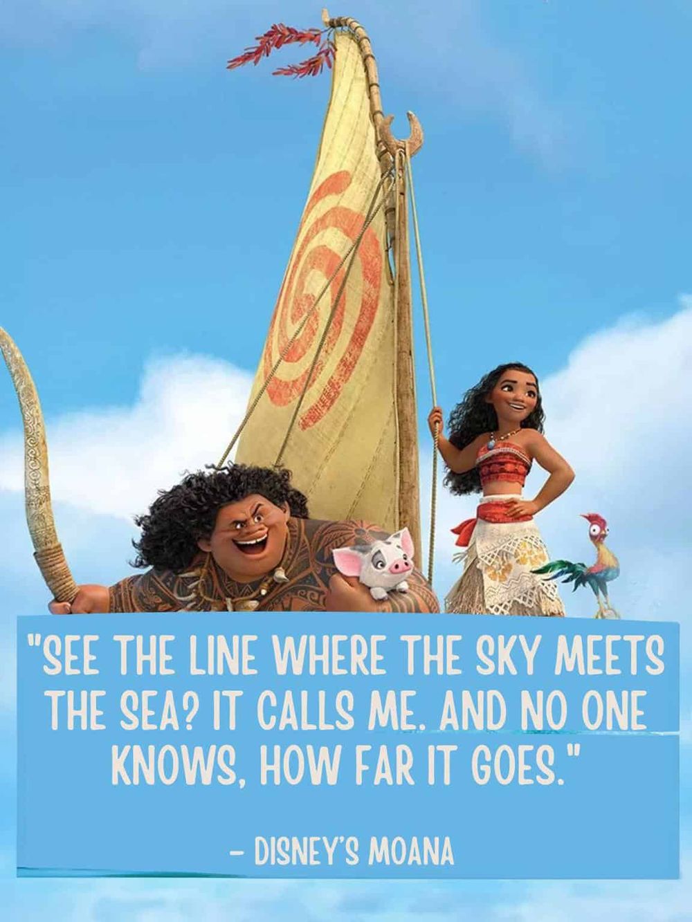 Adventures in Maui with Disney's Moana exploring ocean navigation and island exploration.
