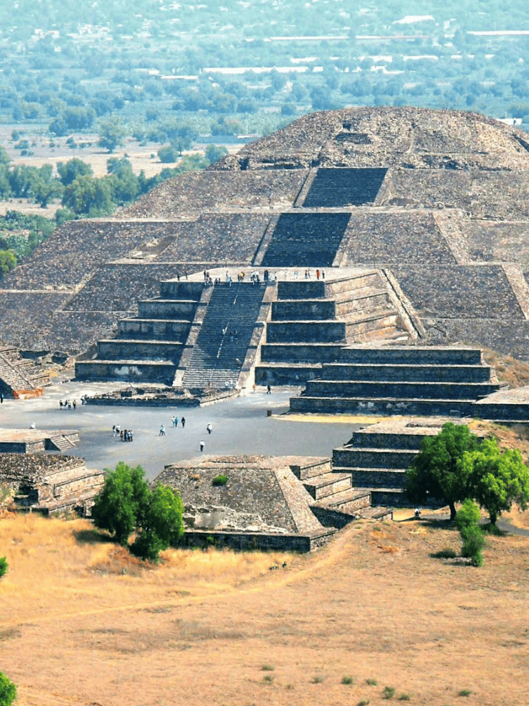 Ancient Mesoamerican pyramid at Teotihuacan, Mexico, popular for history tours and archaeological exploration.