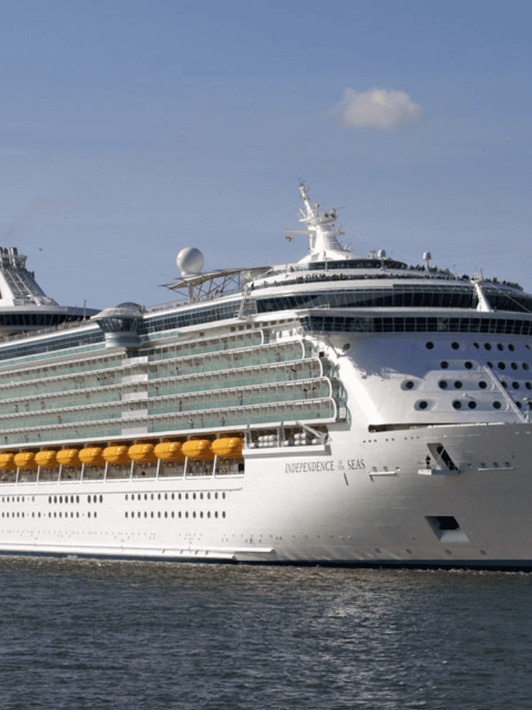 Luxurious cruise ship Avalon Elegance at sea dock, offering top-rated vacation sailing experiences.
