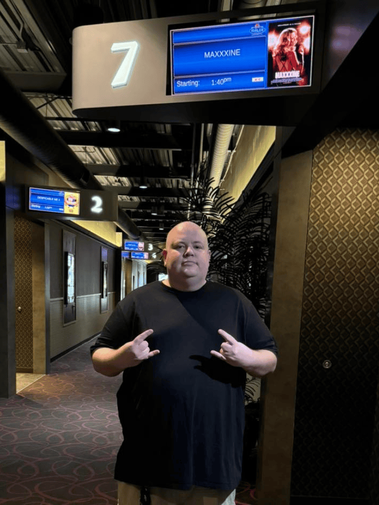 Maxxxine movie screening at QuestForDirections theater.