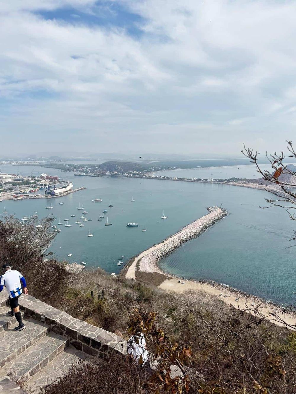 Breathtaking view of a harbor with boats, waterway, and cityscape, showcasing scenic coastal travel destinations.