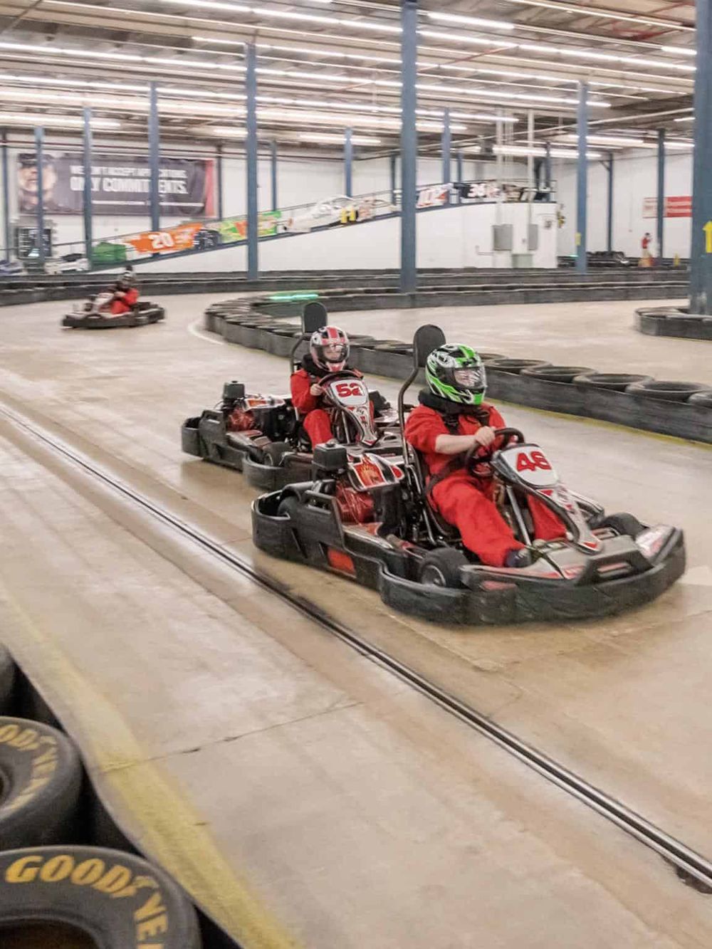 High-speed indoor go-kart racing at QuestForDirections, perfect for fun and adrenaline.