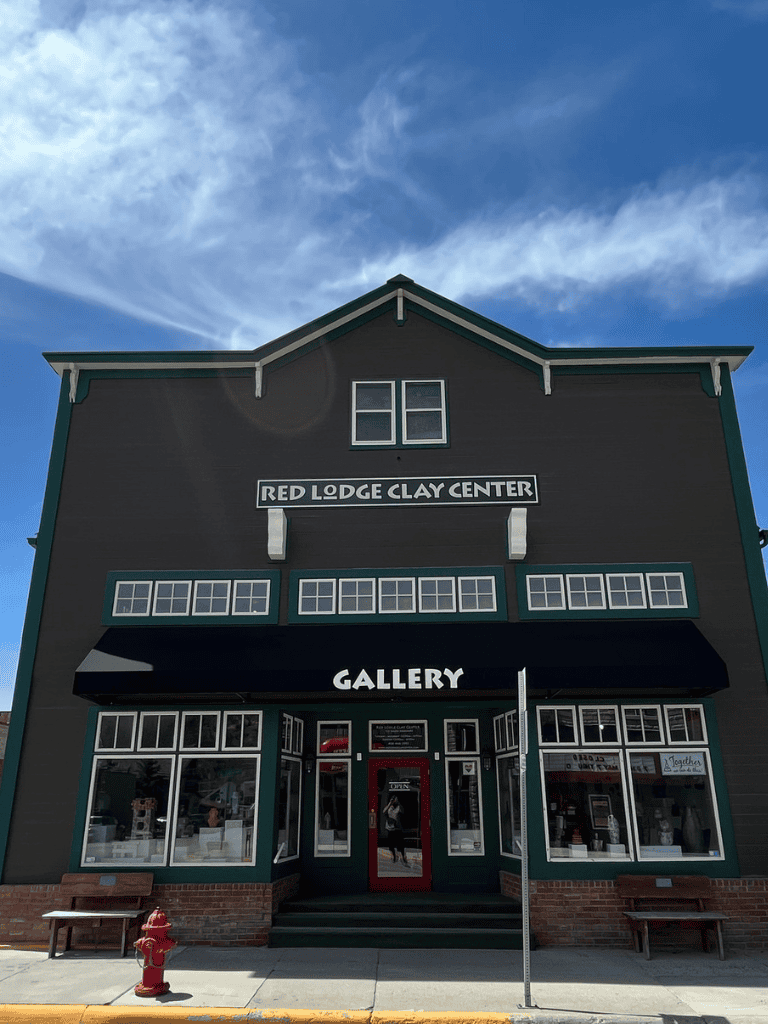 1. Historic building at Red Lodge Clay Center, art gallery and pottery studio in Montana.