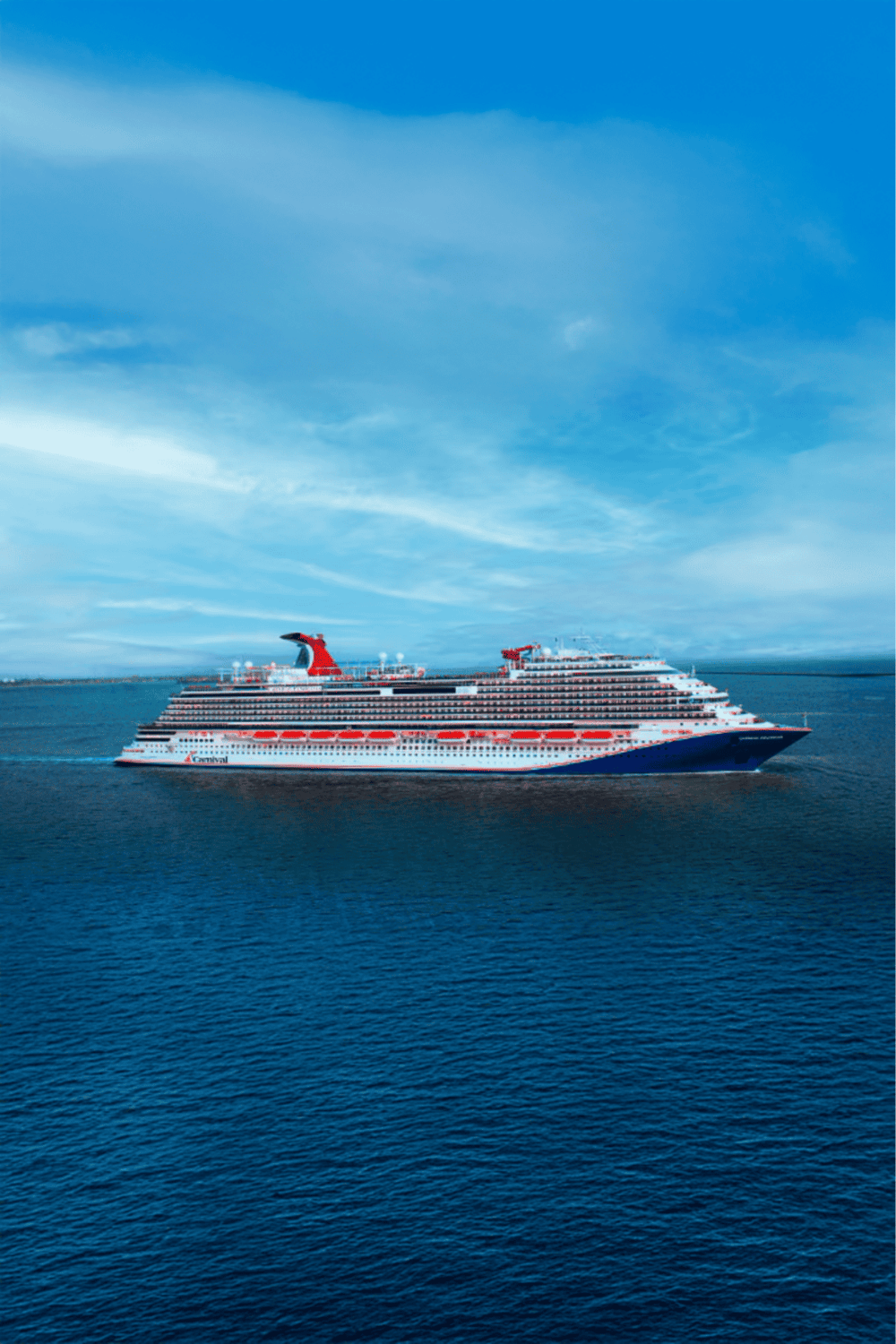 Cruise ship on ocean, luxury travel, vacation, sea voyage, cruise liner, travel destination, maritime leisure.