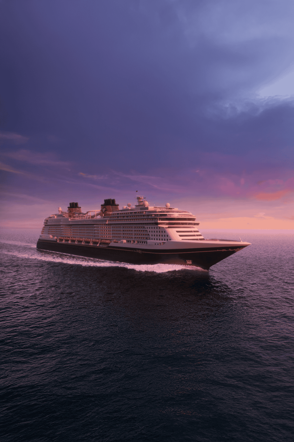 Luxurious cruise ship sailing at sunset, ocean view, travel, vacation, adventure, exploration, luxury cruise, ocean voyage.