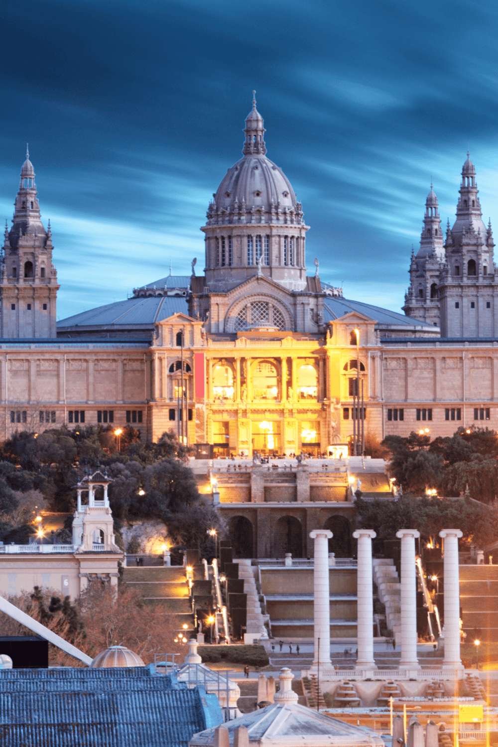 St. Paul’s Cathedral in London illuminated at dusk with architectural grandeur.