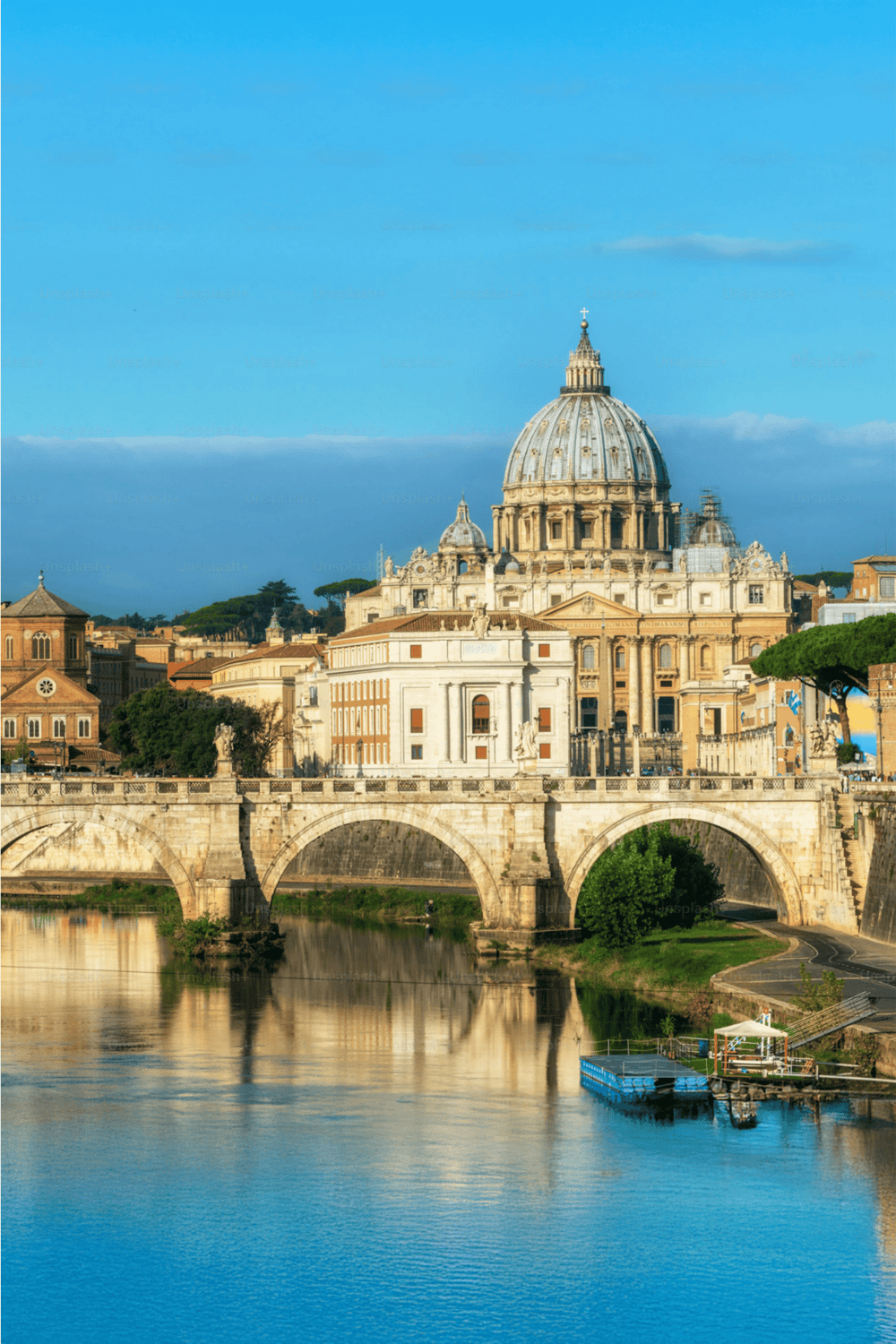 St. Peter's Basilica in Vatican City, iconic Catholic church and religious landmark.