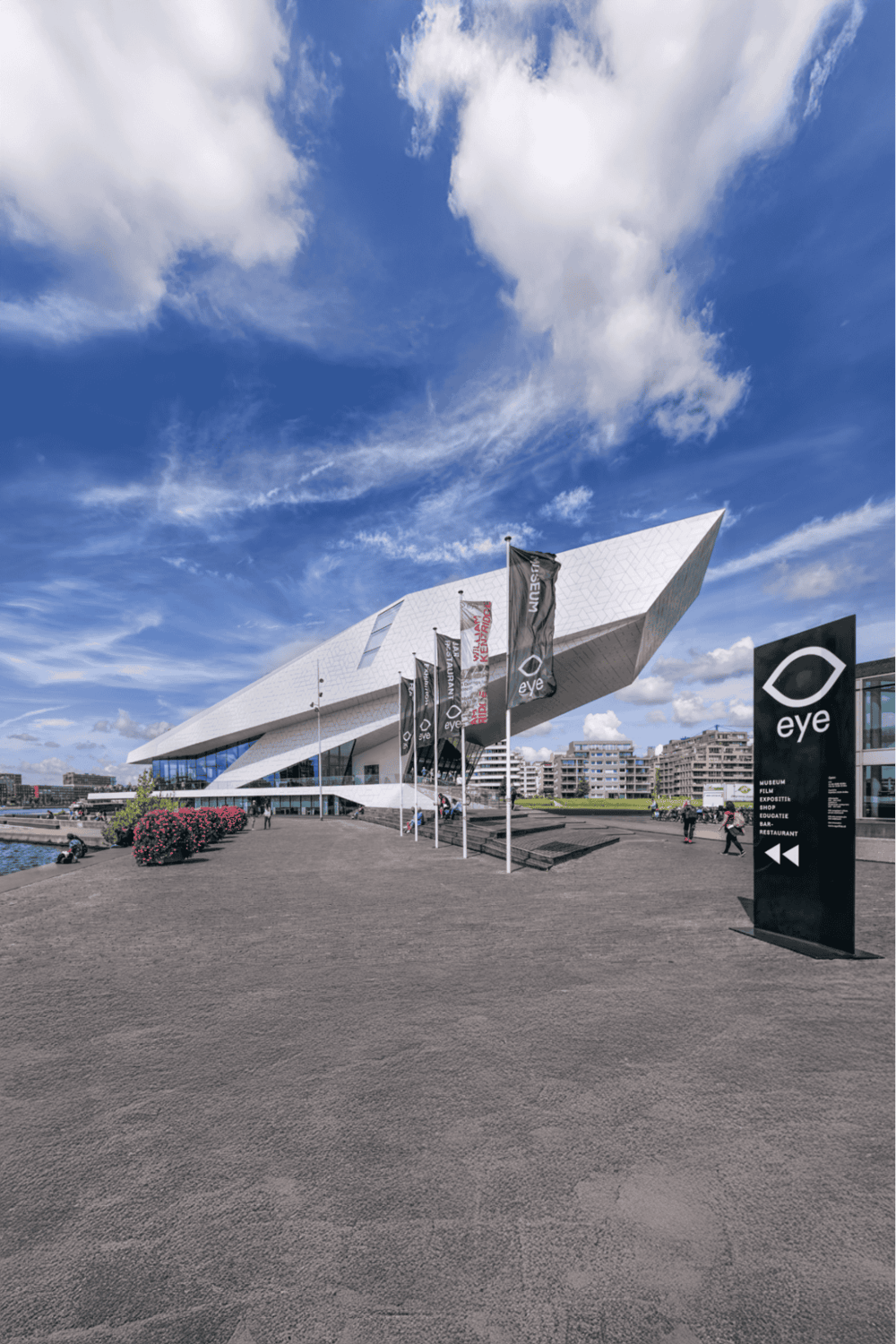 Modern architectural design of the Eye Museum in Rotterdam, showcasing innovative structure and cultural destination.