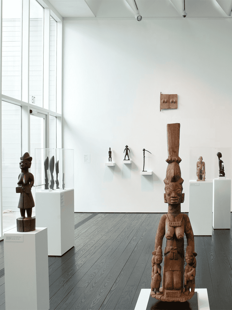 Traditional African wooden sculptures art piece at QuestForDirections art gallery.