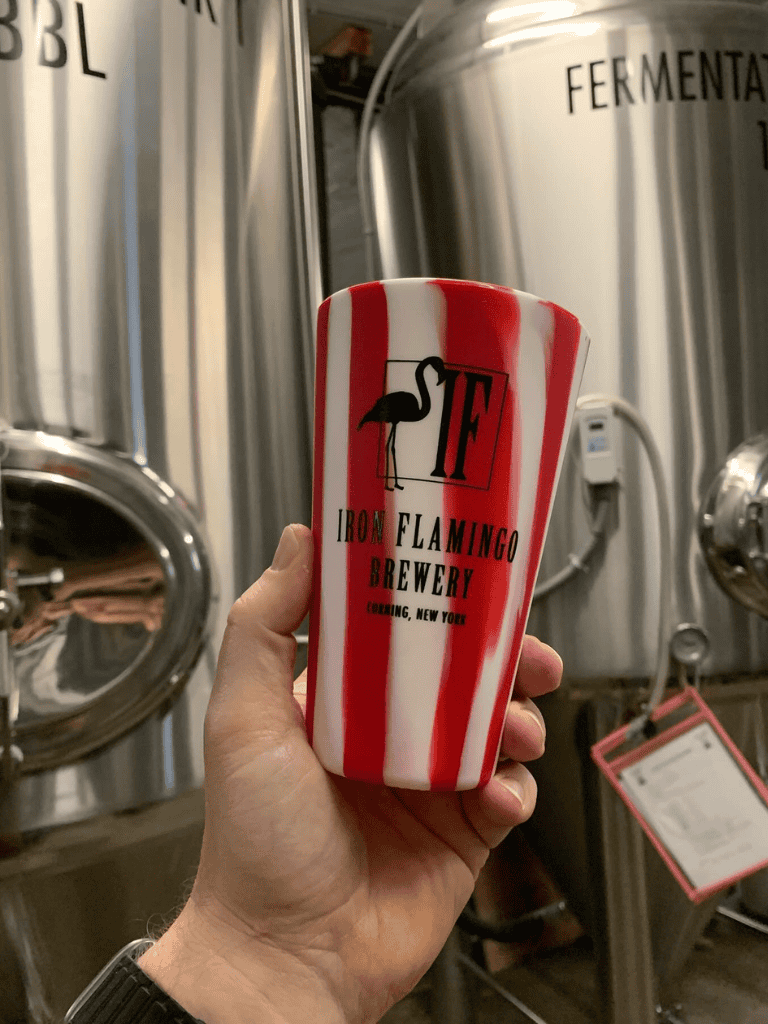 1. Fermentation brewery mug from Iron Flamingo Brewery in Lansing, New York.