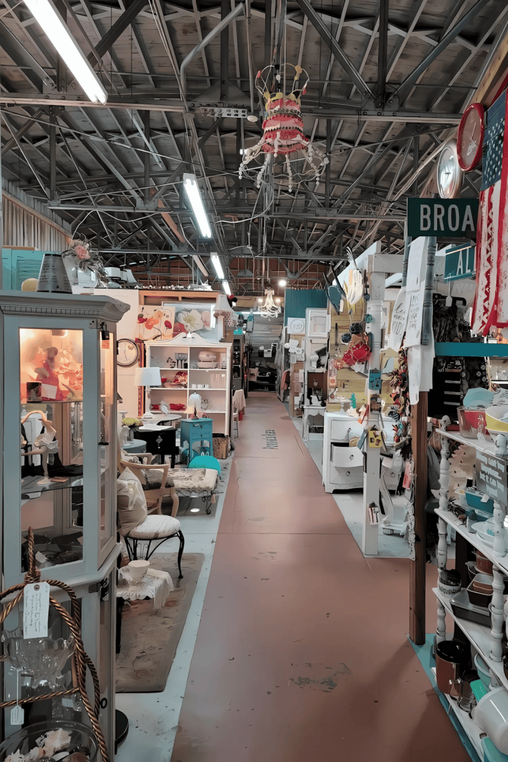 Vintage home decor and unique furnishings at Quest for Directions thrift store.